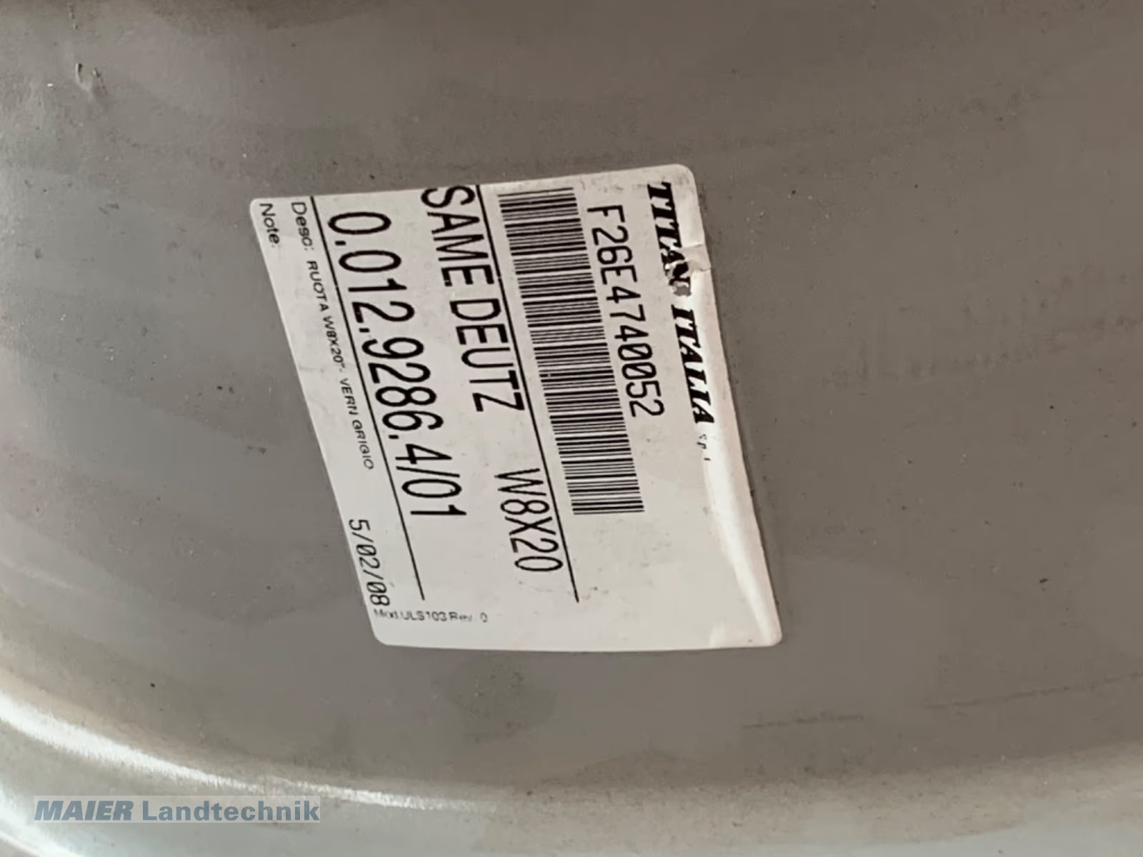 Felge typu Deutz-Fahr Felgenring 0.012.9286.4/01, Gebrauchtmaschine v Dieterskirchen (Obrázek 3)