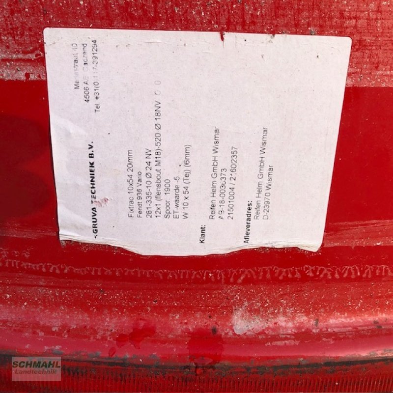 Felge tipa Fendt 936 Vario, Gebrauchtmaschine u Upahl (Slika 1)