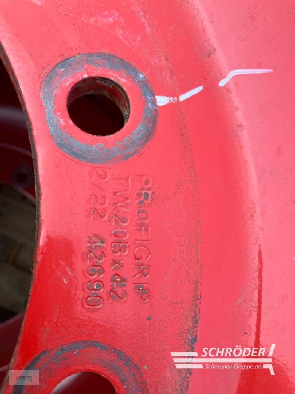 Felge типа Fendt FELGEN 2X TW20B X 42 (VON FENDT 728), Gebrauchtmaschine в Böhne (Фотография 3)