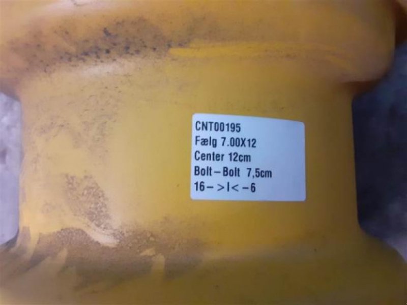 Felge typu Sonstige 12"  7.00x12, Gebrauchtmaschine v Hemmet (Obrázek 2)