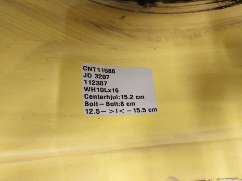 Felge Türe ait Sonstige 16"   WH10Lx16, Gebrauchtmaschine içinde Hemmet (resim 11)