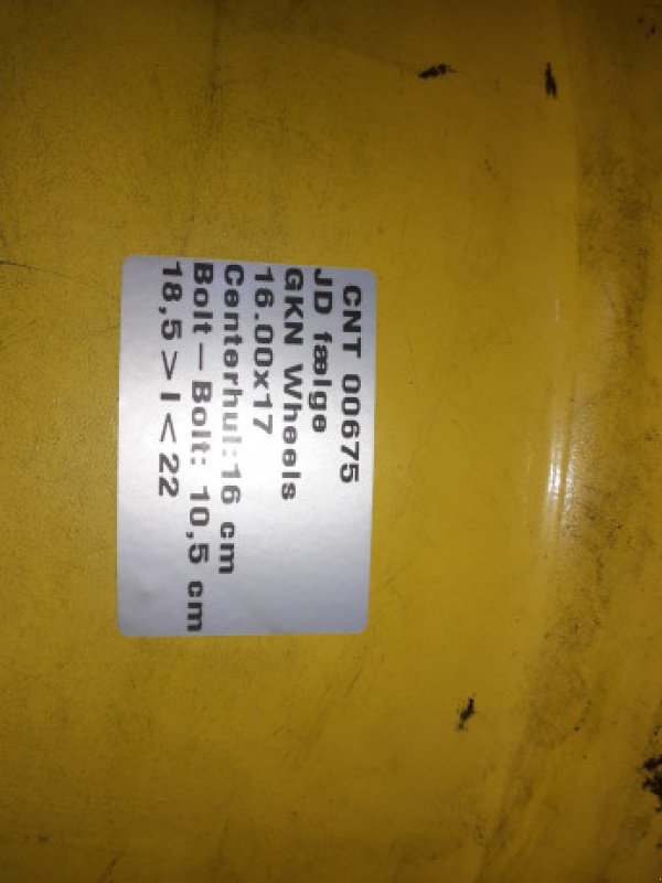 Felge des Typs Sonstige 17"   16.00X17, Gebrauchtmaschine in Hemmet (Bild 11)