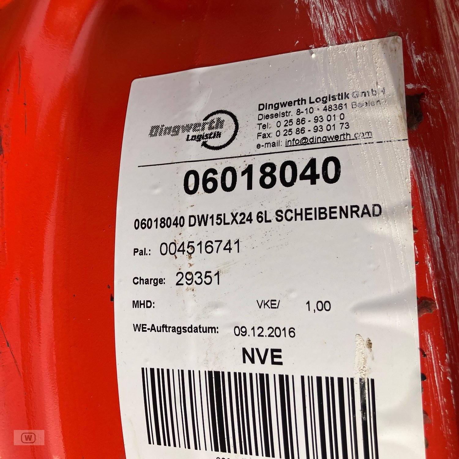 Felge des Typs Sonstige DW 15x24, Gebrauchtmaschine in Zell an der Pram (Bild 9)