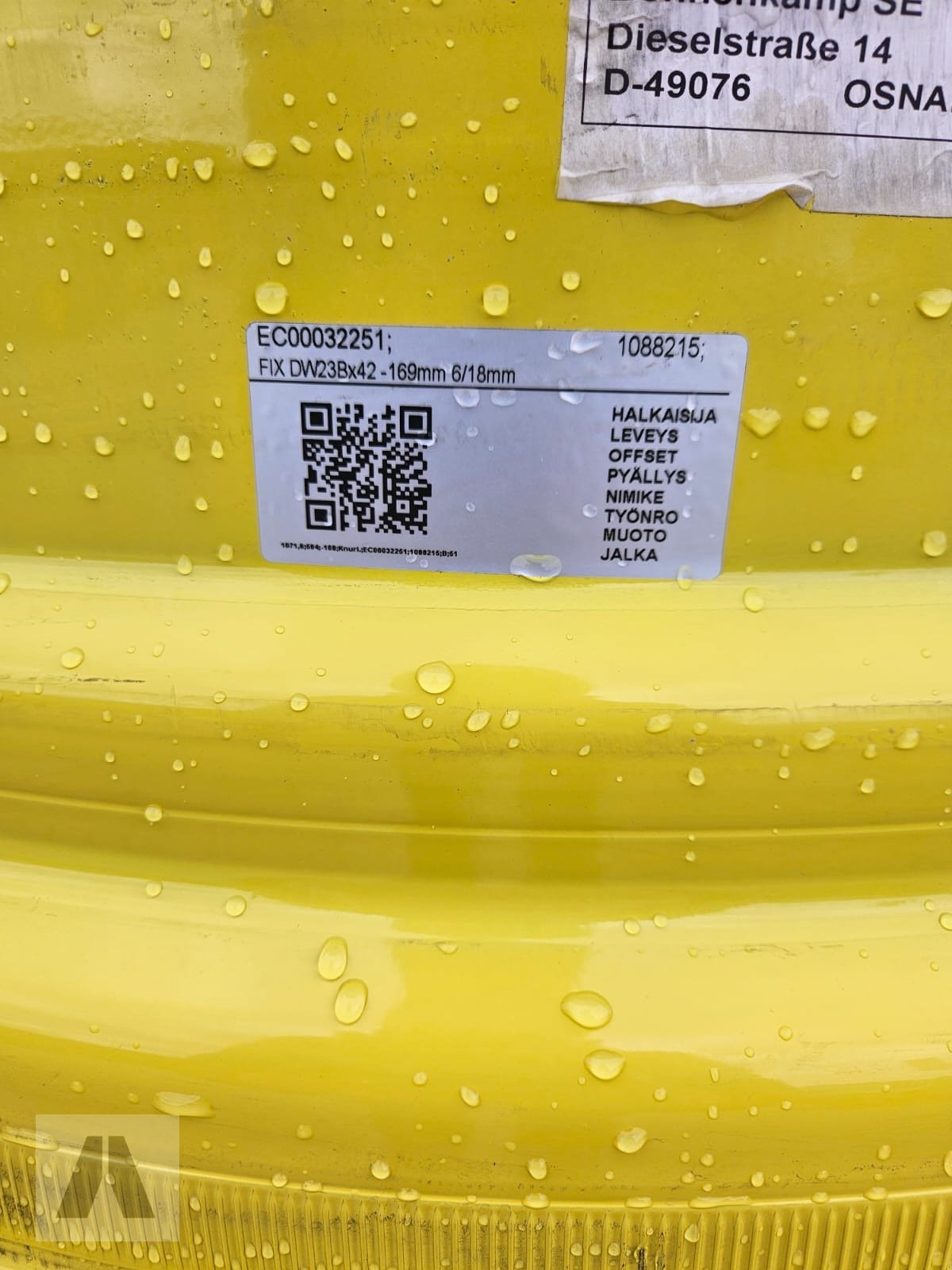 Felge Türe ait Sonstige DW 23x42 John Deere 8 Loch 2 Stück, Neumaschine içinde Langweid am Lech (resim 7)