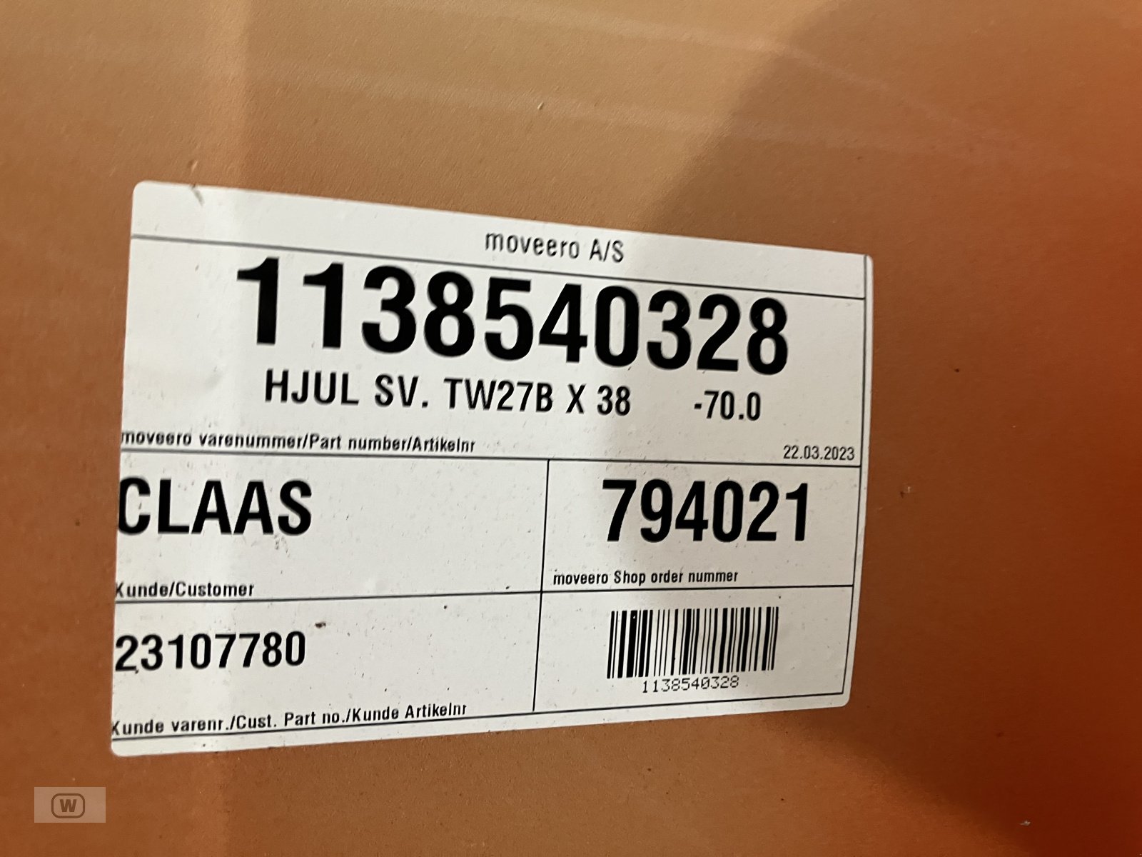 Felge tipa Sonstige Felgen TW 27Bx38, Gebrauchtmaschine u Zell an der Pram (Slika 7)