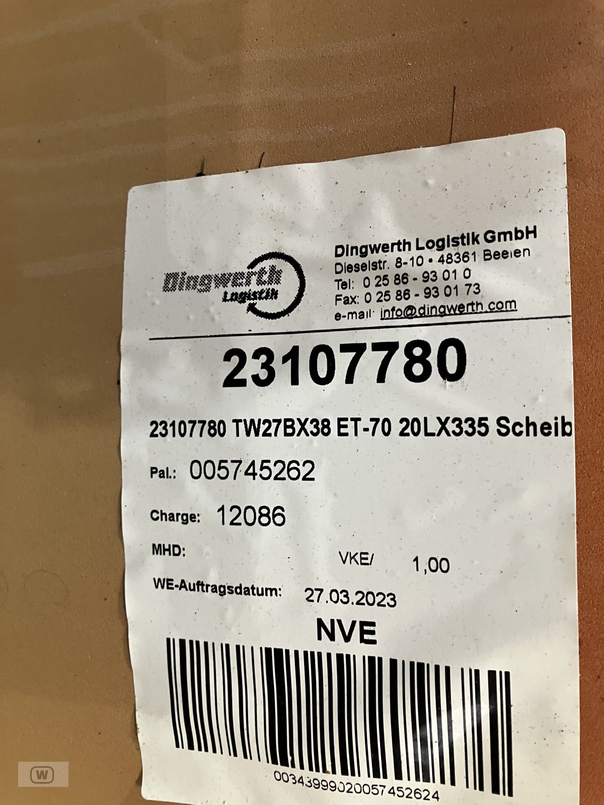 Felge tipa Sonstige Felgen TW 27Bx38, Gebrauchtmaschine u Zell an der Pram (Slika 8)