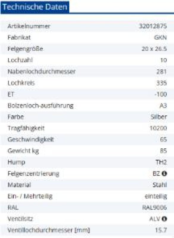 Felge del tipo Sonstige Sonstiges, Gebrauchtmaschine en Oetwil am See (Imagen 2)