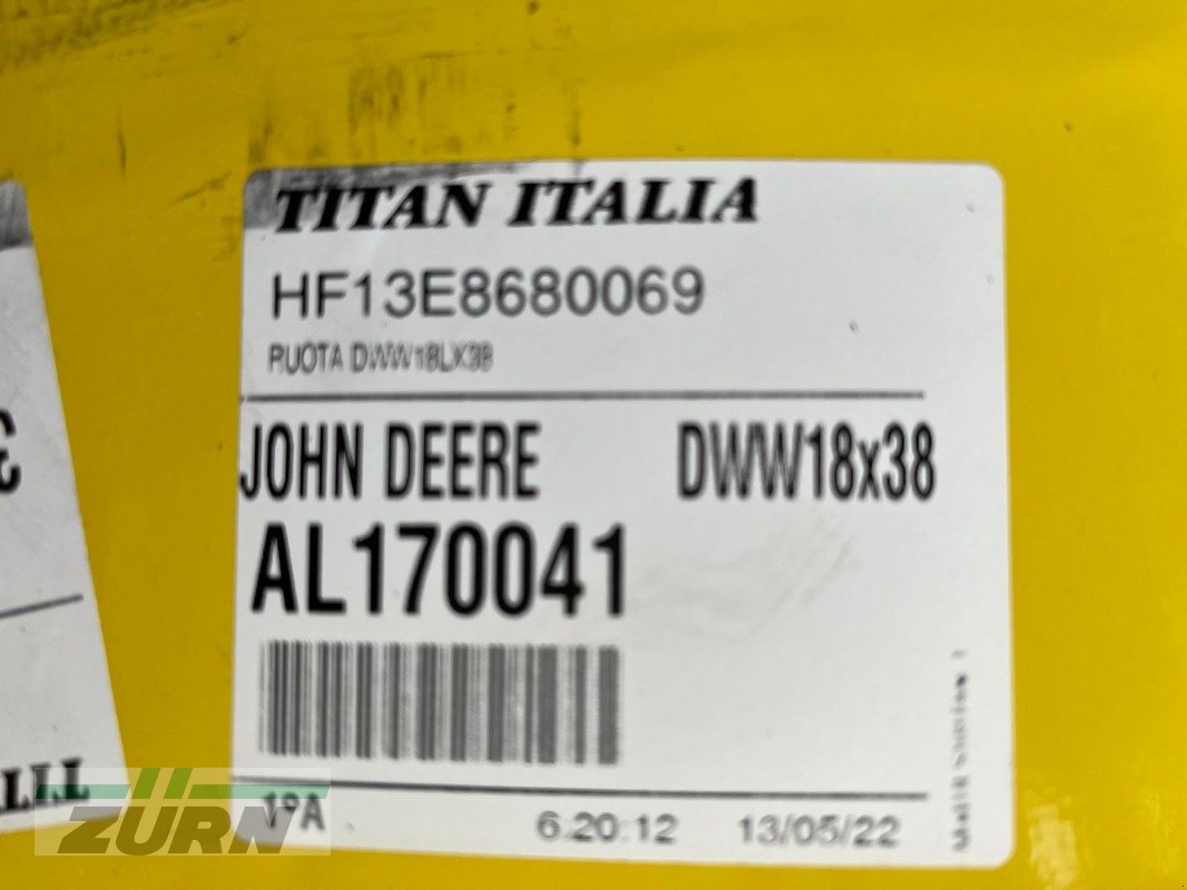 Felge Türe ait Titan DWW 18x38, Gebrauchtmaschine içinde Kanzach (resim 2)