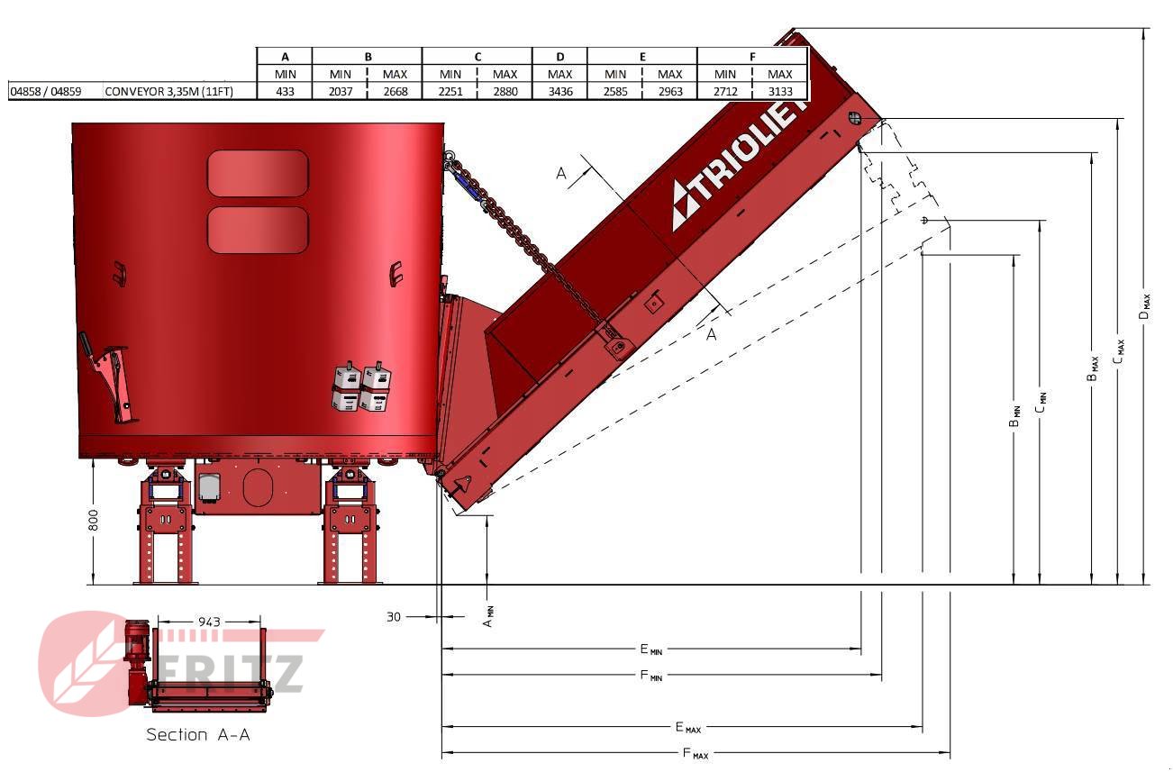 Förderanlage του τύπου Trioliet Kettenförderer Förderkette 3,35m, Gebrauchtmaschine σε Kempten (Φωτογραφία 10)