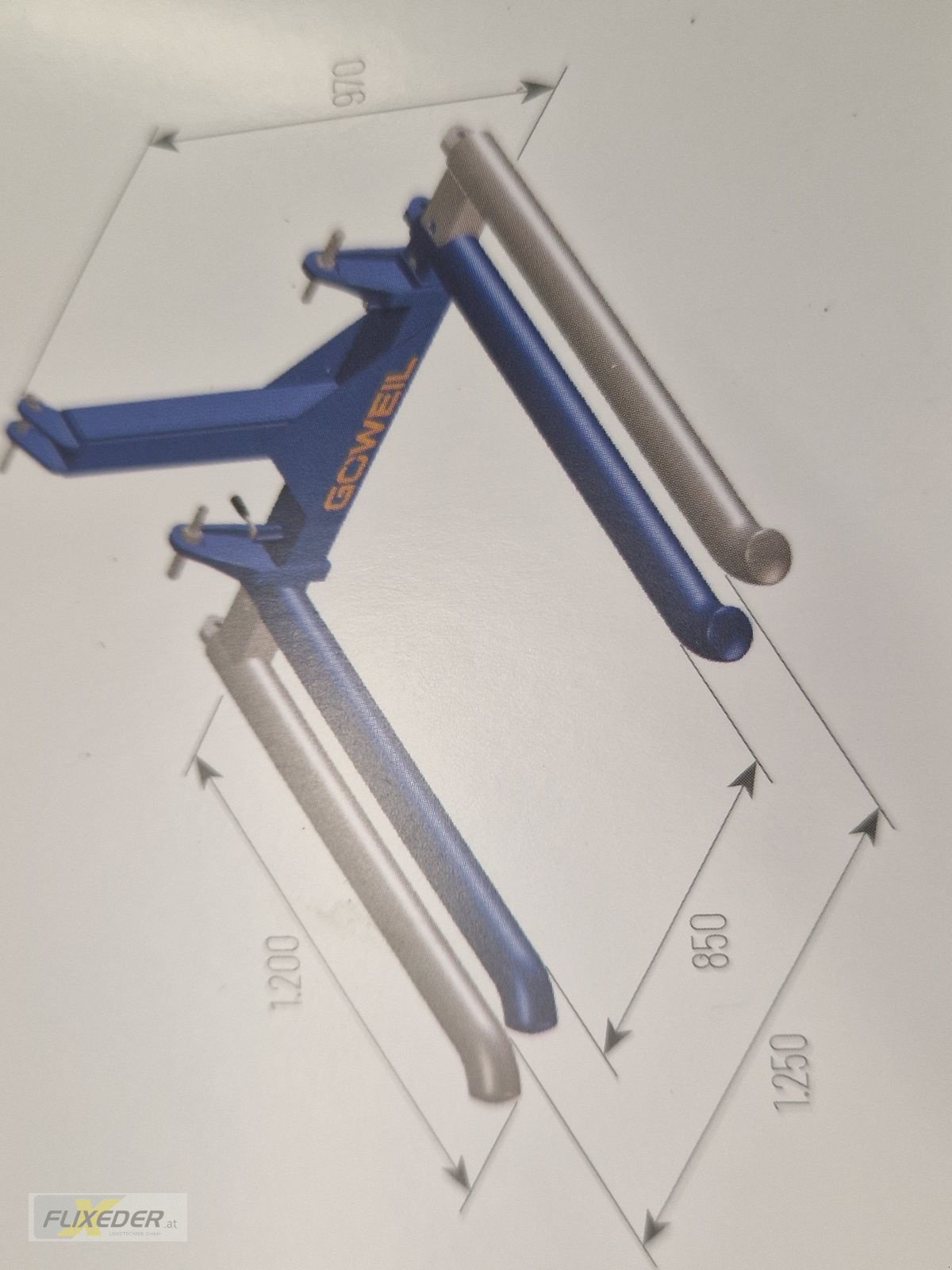Folienballenzange des Typs Göweil BTGME  Rundballen-Transportgabel Ballengabel, Neumaschine in Pattigham (Bild 4)