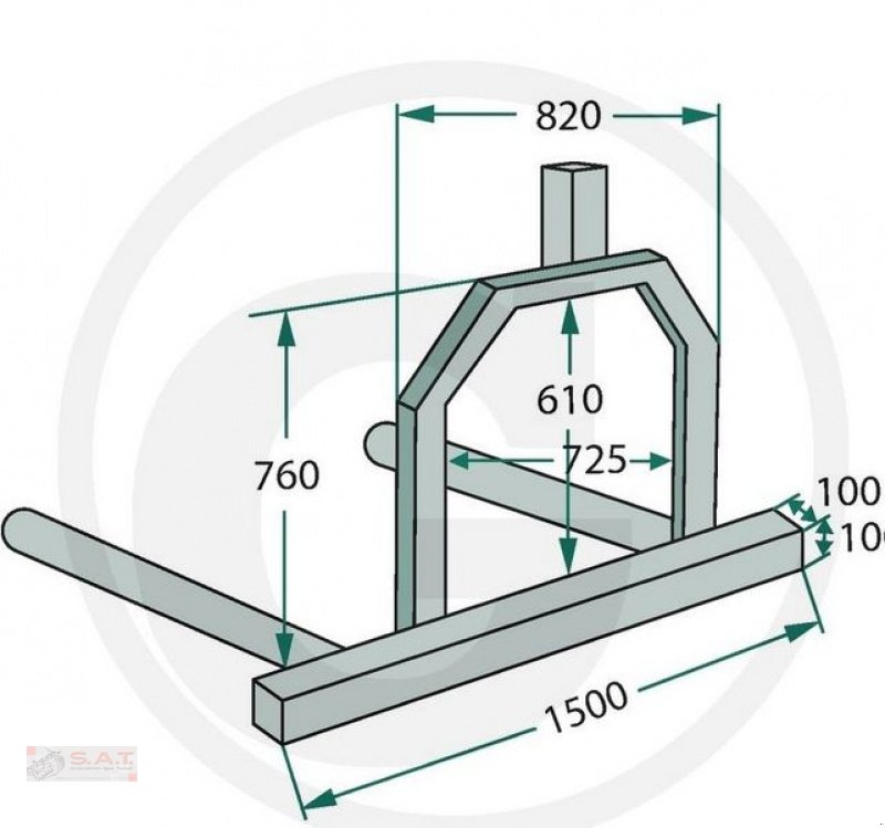 Folienballenzange des Typs Granit AKTION-Ballentransporter, Neumaschine in Eberschwang (Bild 2)