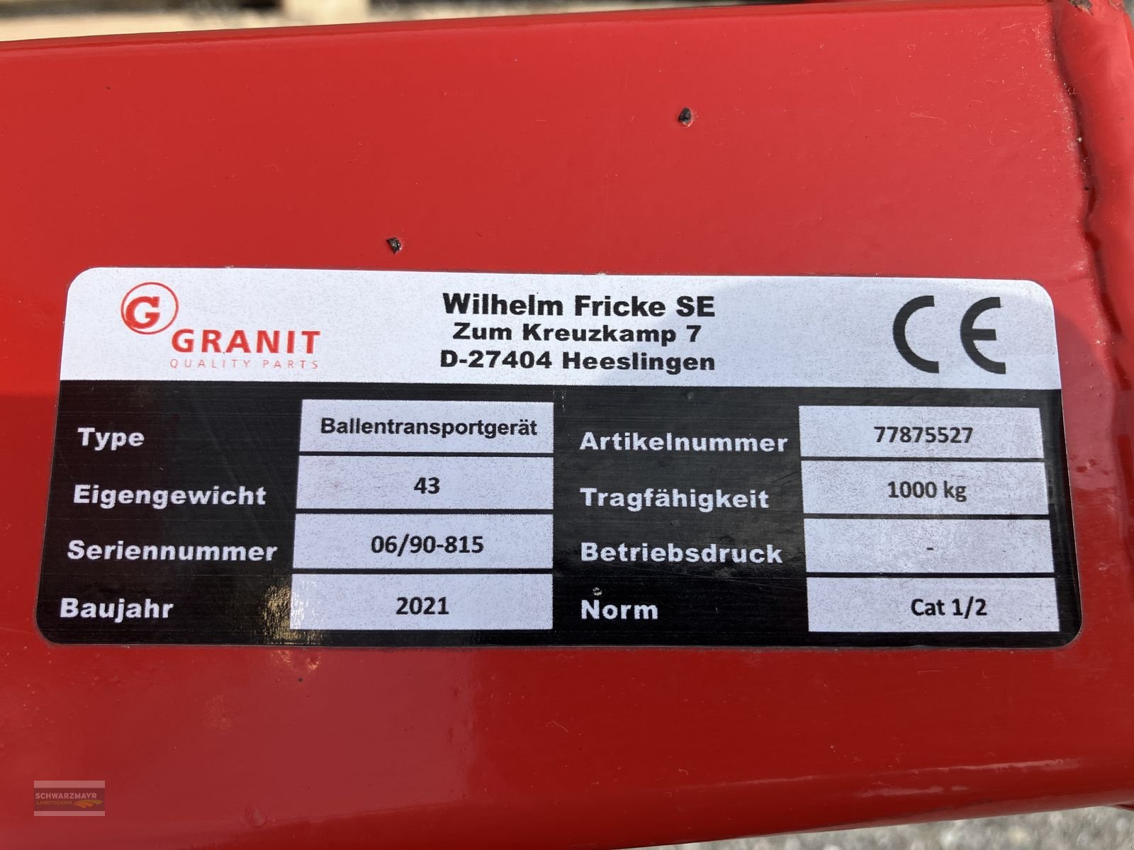 Folienballenzange des Typs Granit Ballentransportgabel, Gebrauchtmaschine in Gampern (Bild 10)