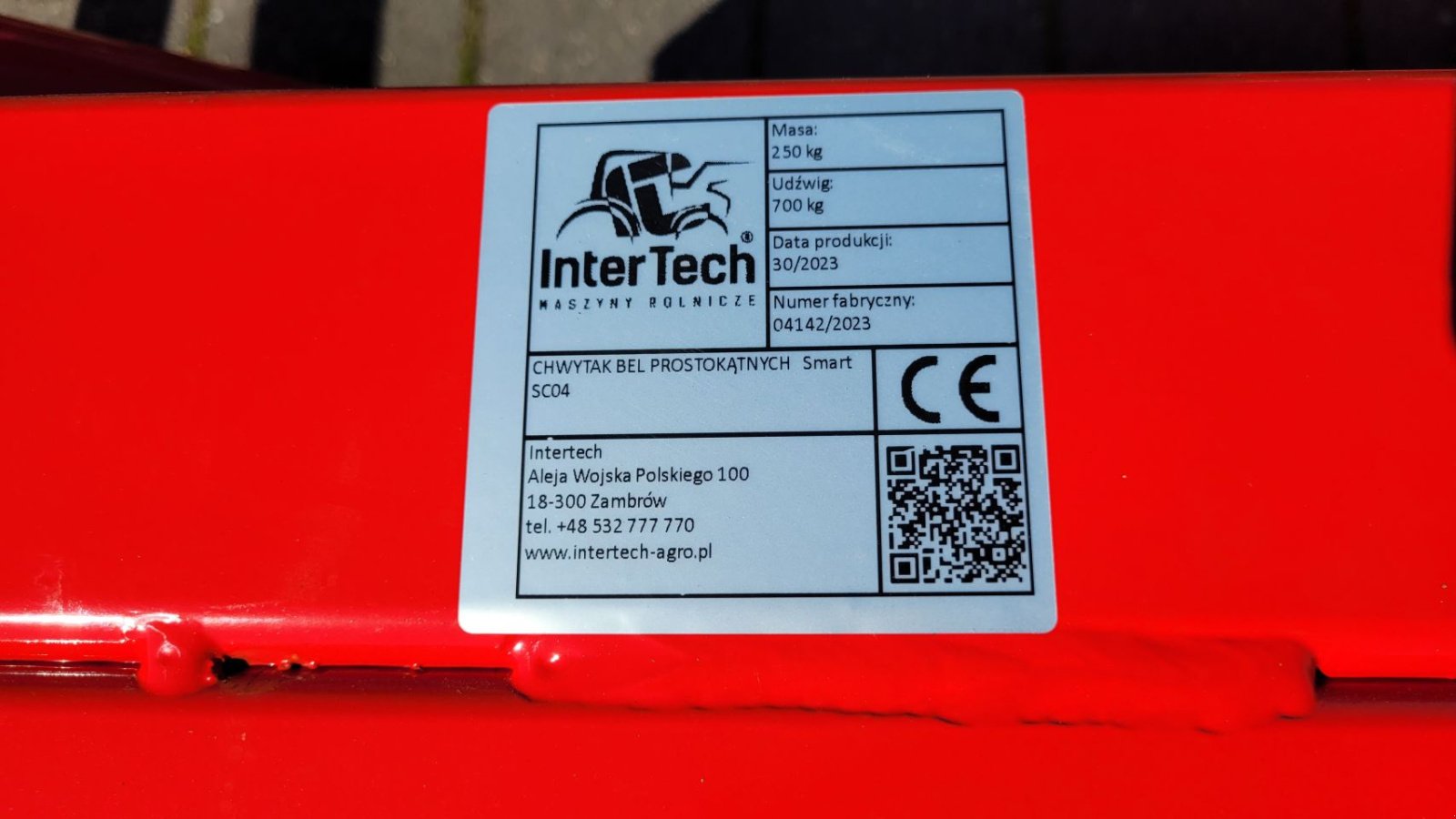 Folienballenzange des Typs Sonstige InterTech vierkantebalenklem balen pakken klem drager euro, Neumaschine in Schoonebeek (Bild 7)