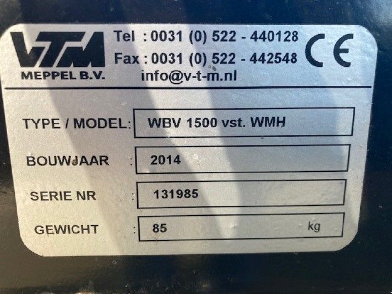 Folienballenzange del tipo Sonstige VTM WBV 1500 vst. WMH Balendrager, Gebrauchtmaschine In Wierden (Immagine 2)