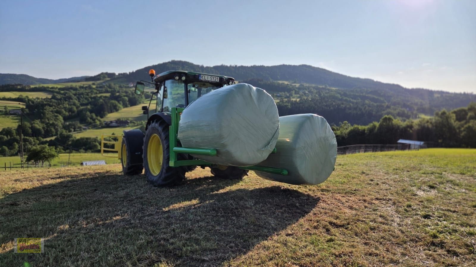 Folienballenzange del tipo Stekro DOPPELTRANSPORTRAHMEN hydr. mit Ballenträger, Neumaschine en Kötschach (Imagen 23)
