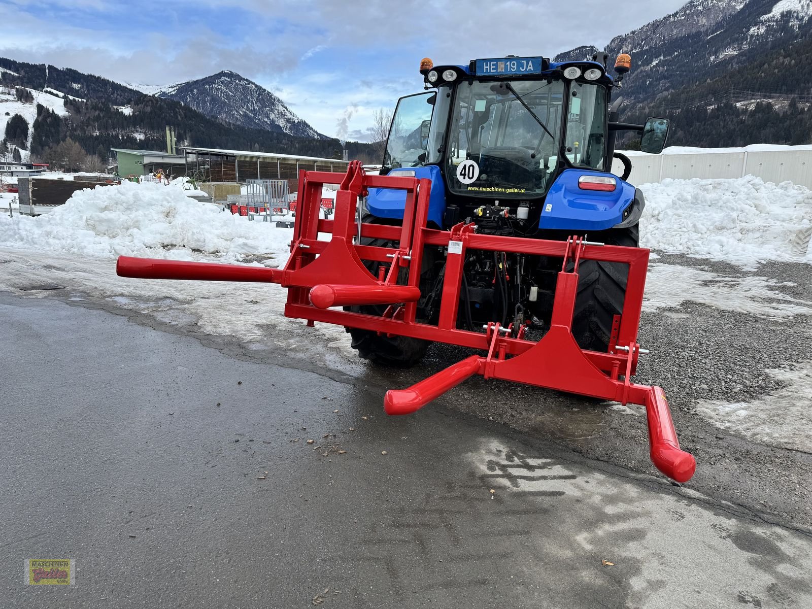 Folienballenzange del tipo Stekro DOPPELTRANSPORTRAHMEN hydr. mit Ballenträger, Neumaschine en Kötschach (Imagen 4)