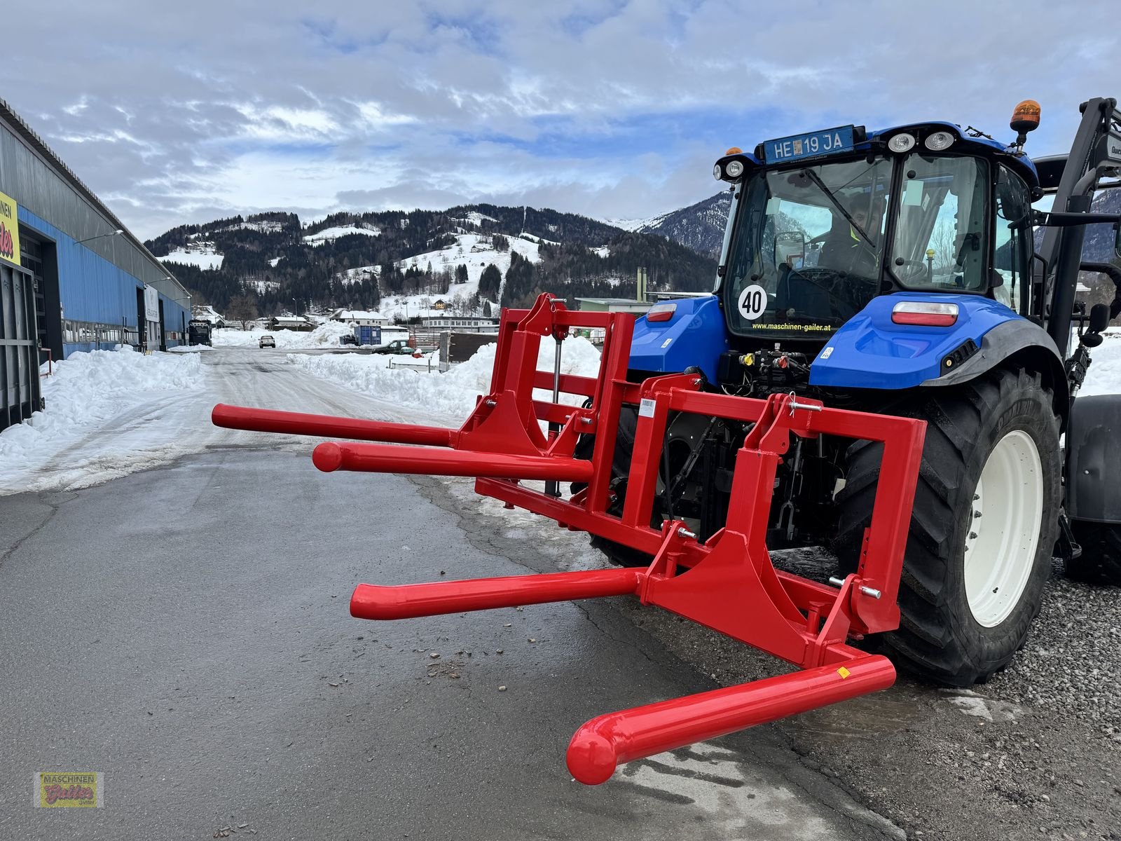 Folienballenzange del tipo Stekro DOPPELTRANSPORTRAHMEN hydr. mit Ballenträger, Neumaschine en Kötschach (Imagen 11)