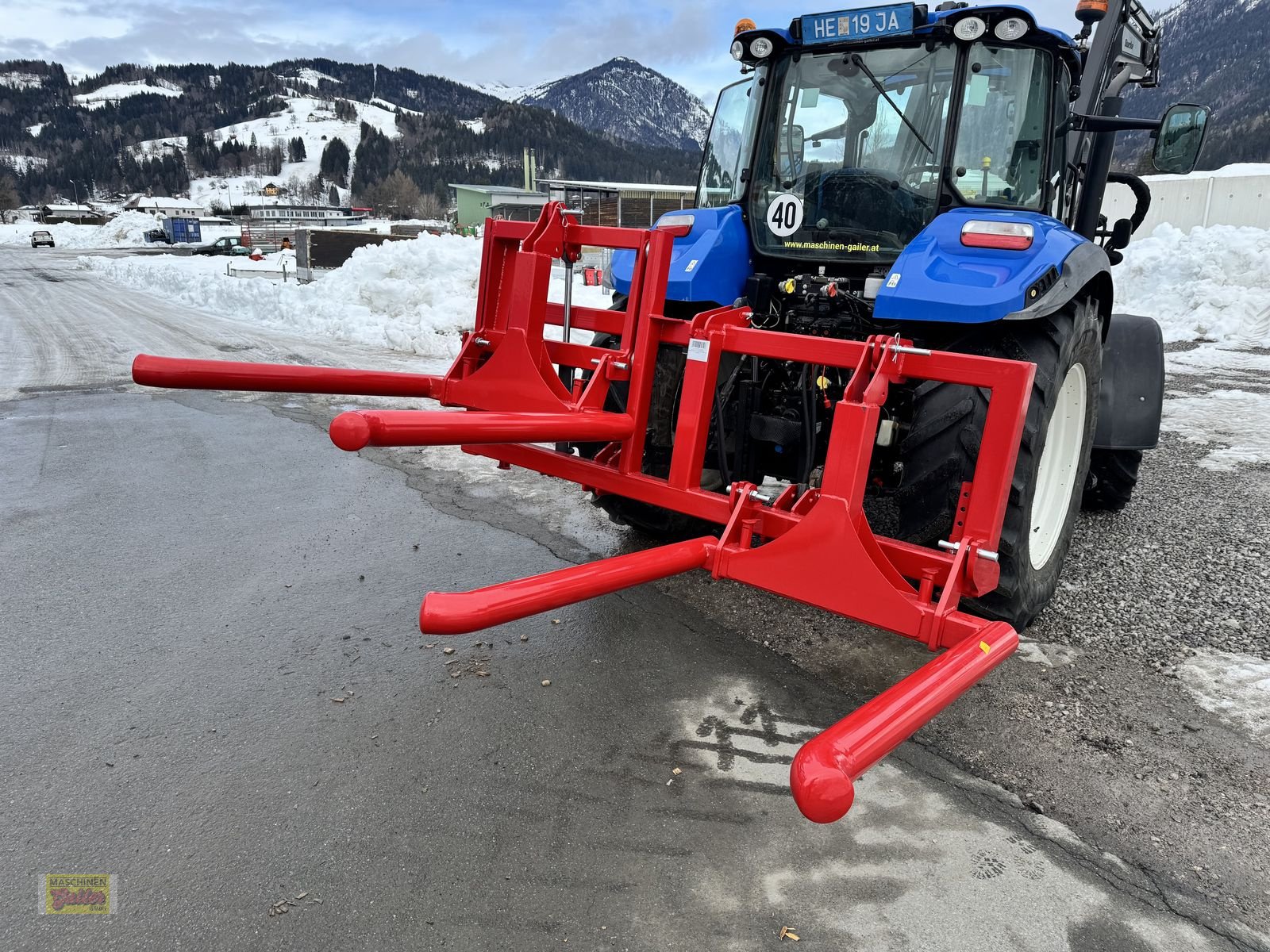 Folienballenzange del tipo Stekro DOPPELTRANSPORTRAHMEN hydr. mit Ballenträger, Neumaschine en Kötschach (Imagen 2)