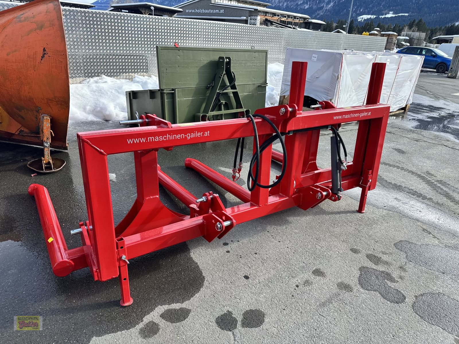 Folienballenzange del tipo Stekro DOPPELTRANSPORTRAHMEN hydr. mit Ballenträger, Neumaschine en Kötschach (Imagen 15)