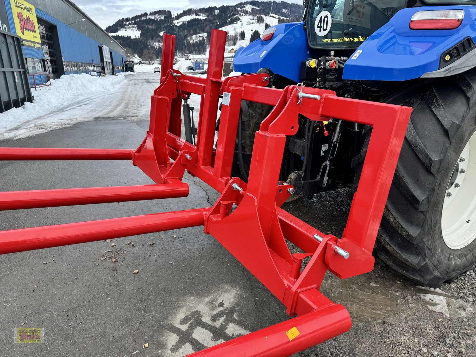 Folienballenzange del tipo Stekro DOPPELTRANSPORTRAHMEN hydr. mit Ballenträger, Neumaschine en Kötschach (Imagen 14)
