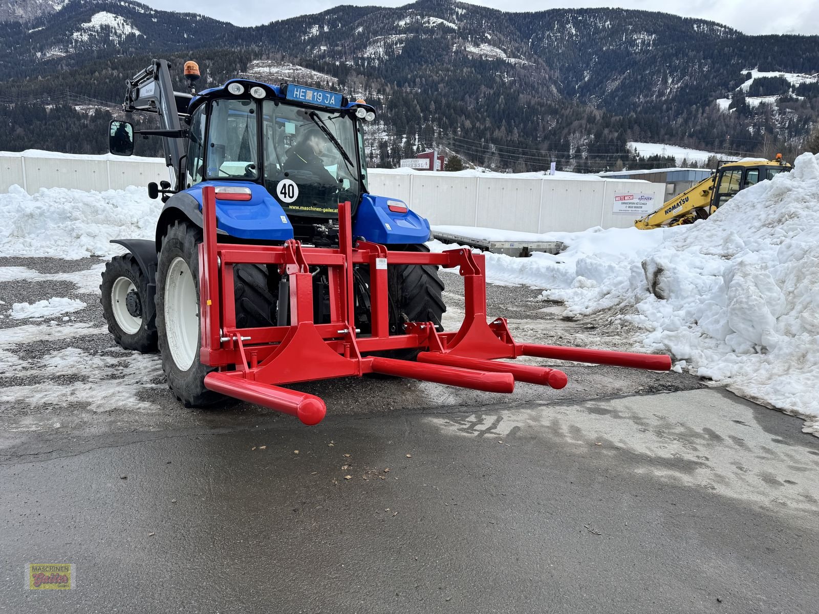 Folienballenzange del tipo Stekro DOPPELTRANSPORTRAHMEN hydr. mit Ballenträger, Neumaschine en Kötschach (Imagen 8)