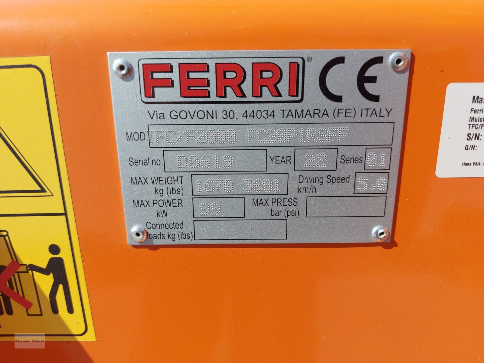 Forstfräse & Forstmulcher des Typs Ferri TFC/F 2000, Neumaschine in Antdorf (Bild 5)