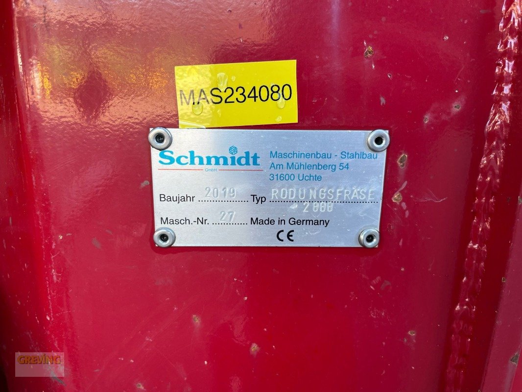 Forstfräse & Forstmulcher des Typs Schmidt Rodungsfräse 2000, Gebrauchtmaschine in Ahaus (Bild 19)