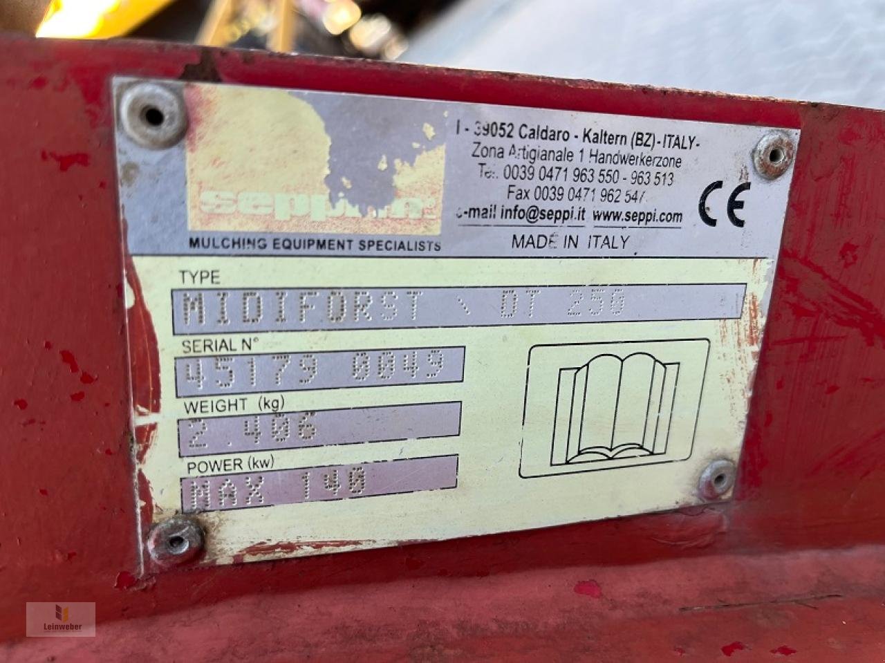 Forstfräse & Forstmulcher typu Seppi Midiforst DT 250, Gebrauchtmaschine v Neuhof - Dorfborn (Obrázek 6)