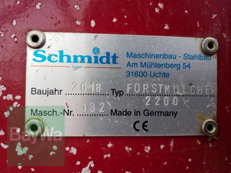 Forstfräse & Forstmulcher des Typs Sonstige SCHMIDT FORSTMULCHER 2200, Gebrauchtmaschine in Bamberg (Bild 11)