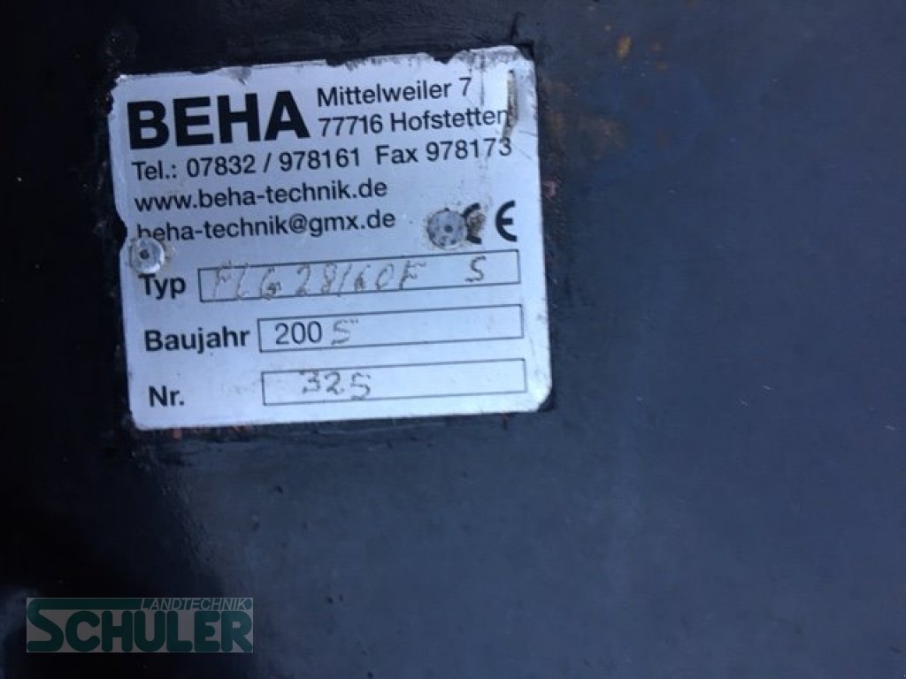 Forstgreifer und Zange tip BEHA FLG28/60FS, Gebrauchtmaschine in St. Märgen (Poză 9)