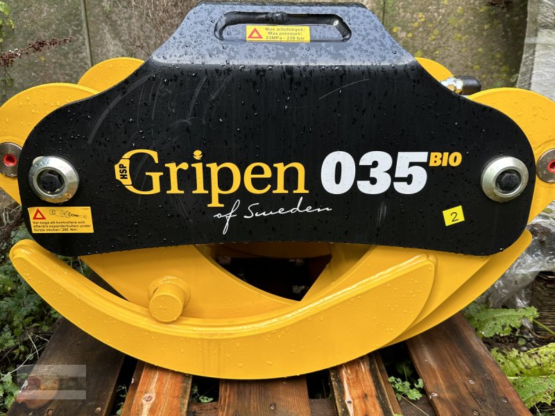 Forstgreifer und Zange des Typs Gripen 035 BIO, Neumaschine in Clausthal-Zellerfeld (Bild 1)