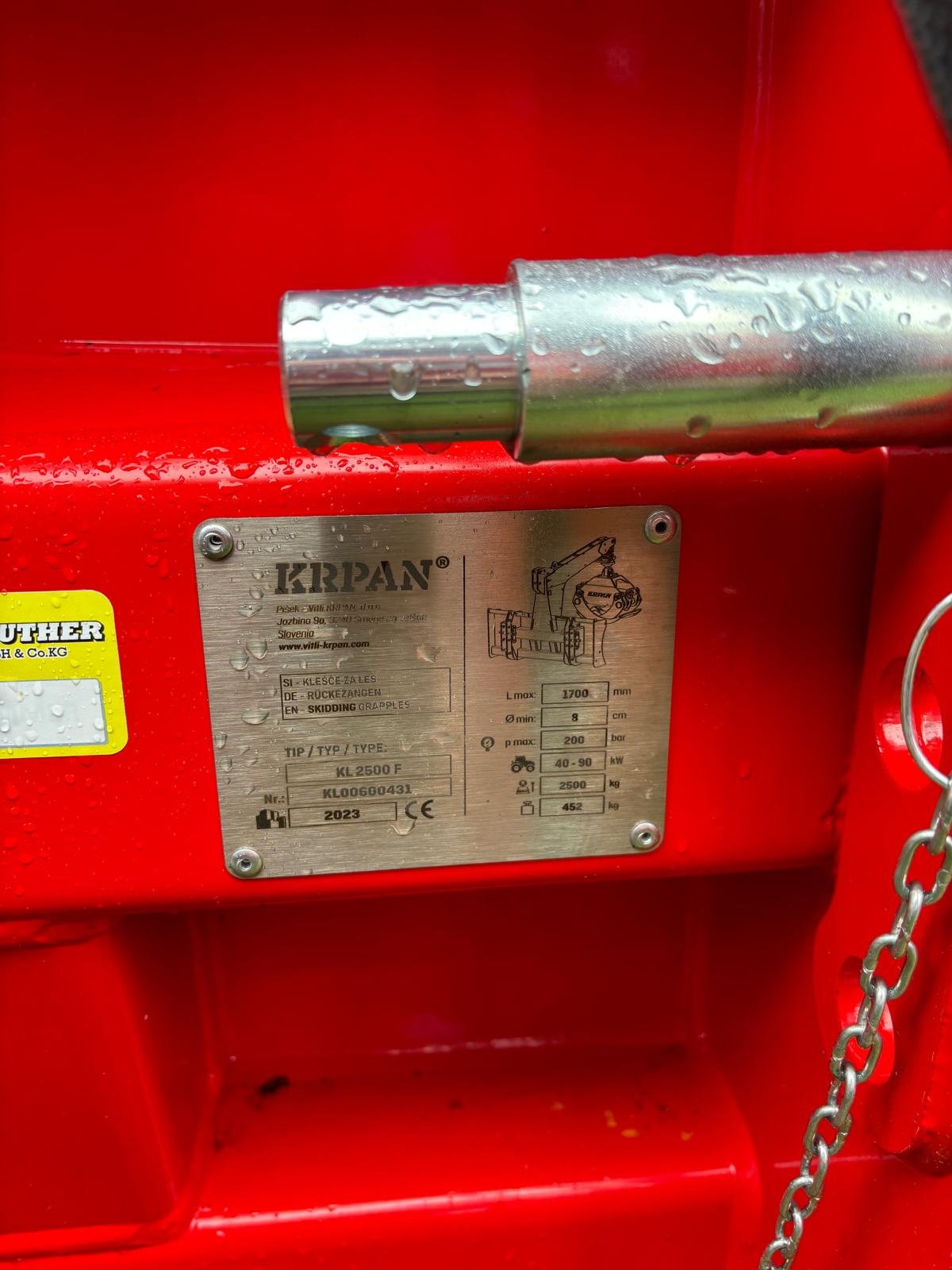 Forstgreifer und Zange του τύπου Krpan KL 2500F, Neumaschine σε Flörsbachtal (Φωτογραφία 3)