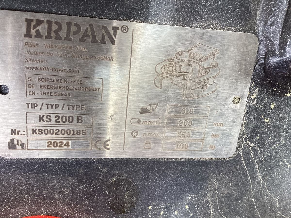 Forstgreifer und Zange Türe ait Sonstige Krpan KS200B, Gebrauchtmaschine içinde Bezau (resim 8)