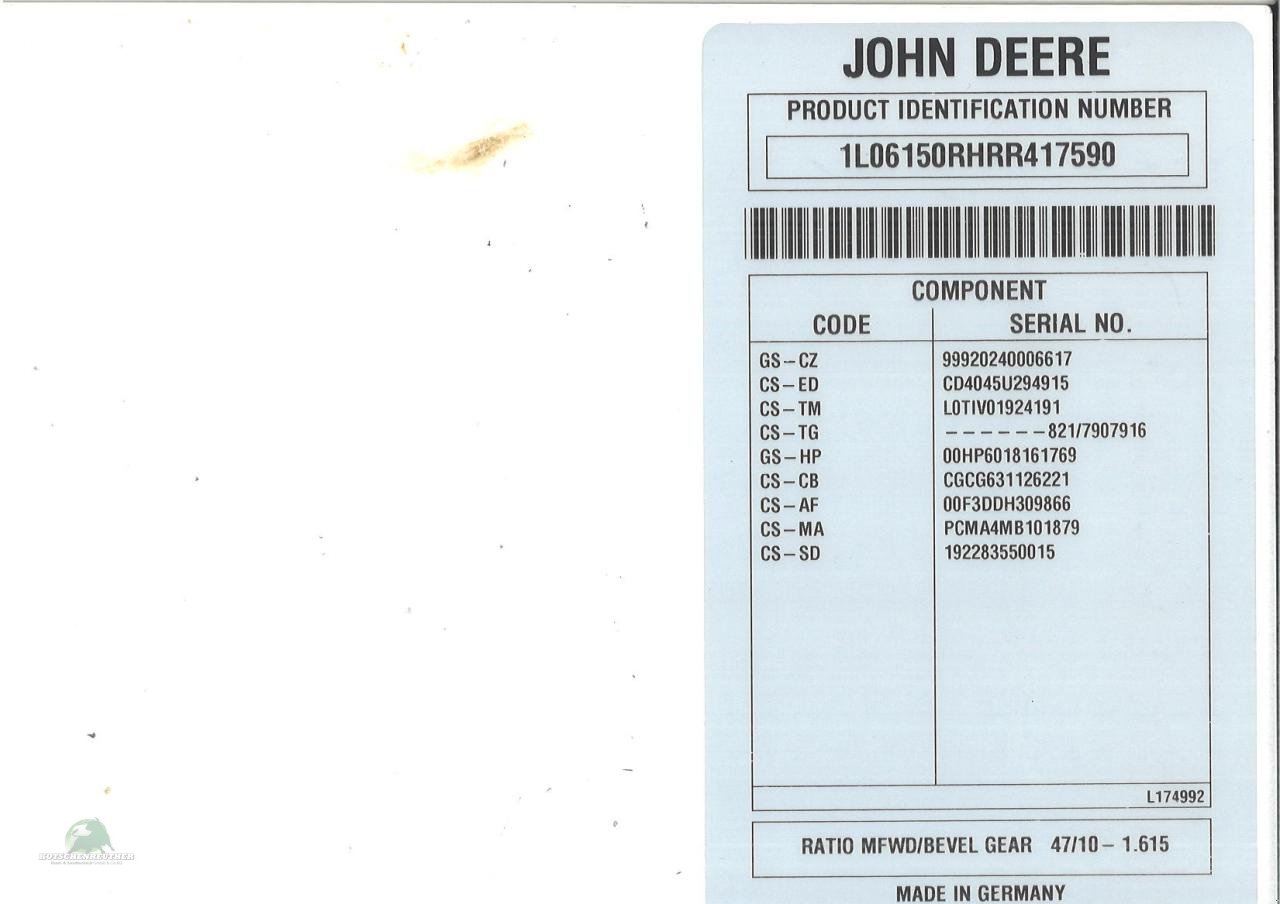 Forstschlepper des Typs John Deere 6R 150 mit Ladekran, Neumaschine in Steinwiesen (Bild 20)