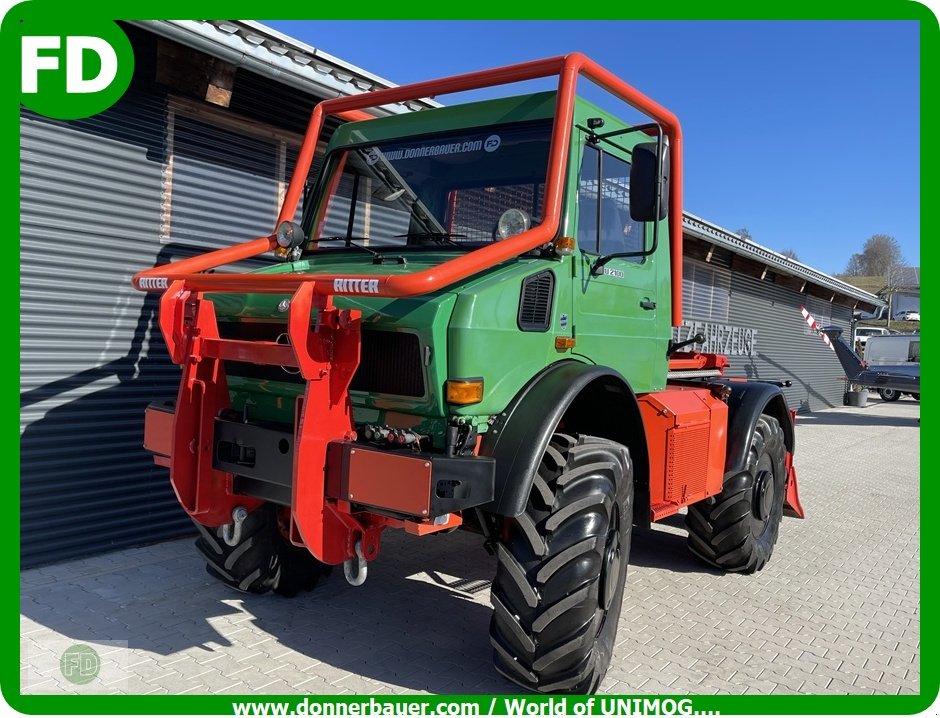 Forstschlepper del tipo Mercedes-Benz Unimog U2100 Agrar-Forst , Ez.2005, Sammlerzustand, Gebrauchtmaschine In Hinterschmiding (Immagine 13)