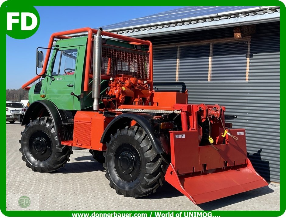 Forstschlepper del tipo Mercedes-Benz Unimog U2100 Agrar-Forst , Ez.2005, Sammlerzustand, Gebrauchtmaschine In Hinterschmiding (Immagine 15)