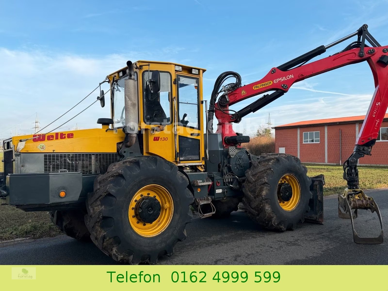 Forstschlepper Türe ait Welte W 130 Epsilon 110 Fahrfunk 1. Hand, Gebrauchtmaschine içinde March (resim 2)