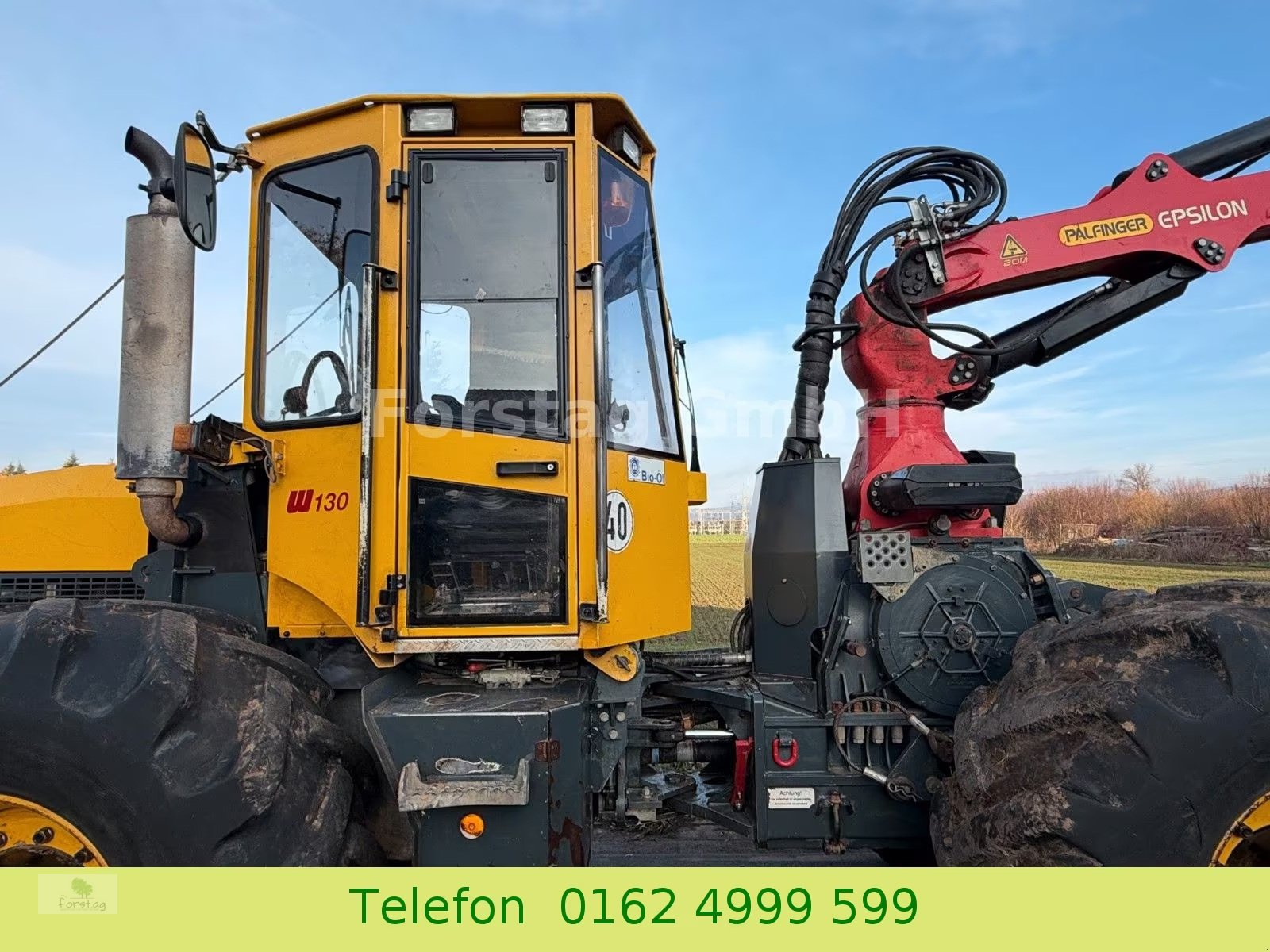 Forstschlepper Türe ait Welte W 130 Epsilon 110 Fahrfunk 1. Hand, Gebrauchtmaschine içinde March (resim 3)