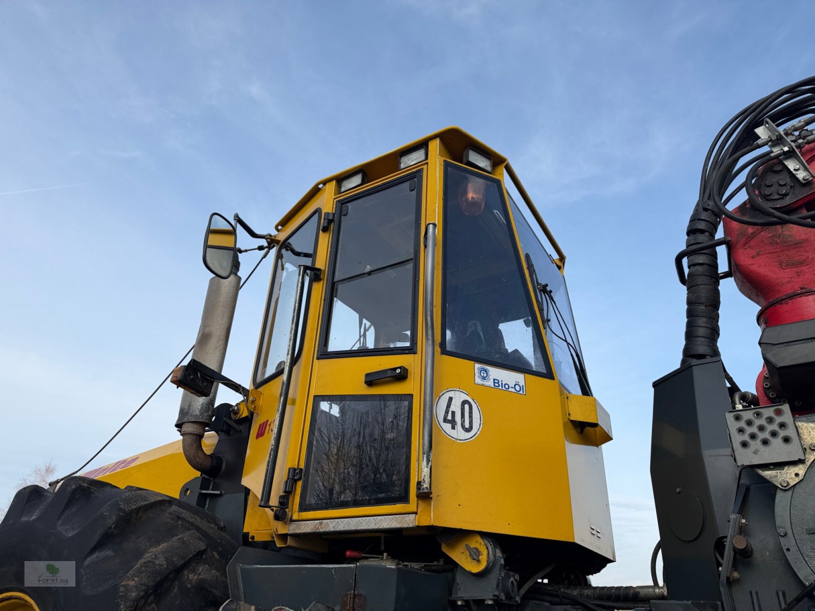 Forstschlepper Türe ait Welte W 130 Epsilon 110 Fahrfunk 1. Hand, Gebrauchtmaschine içinde March (resim 5)