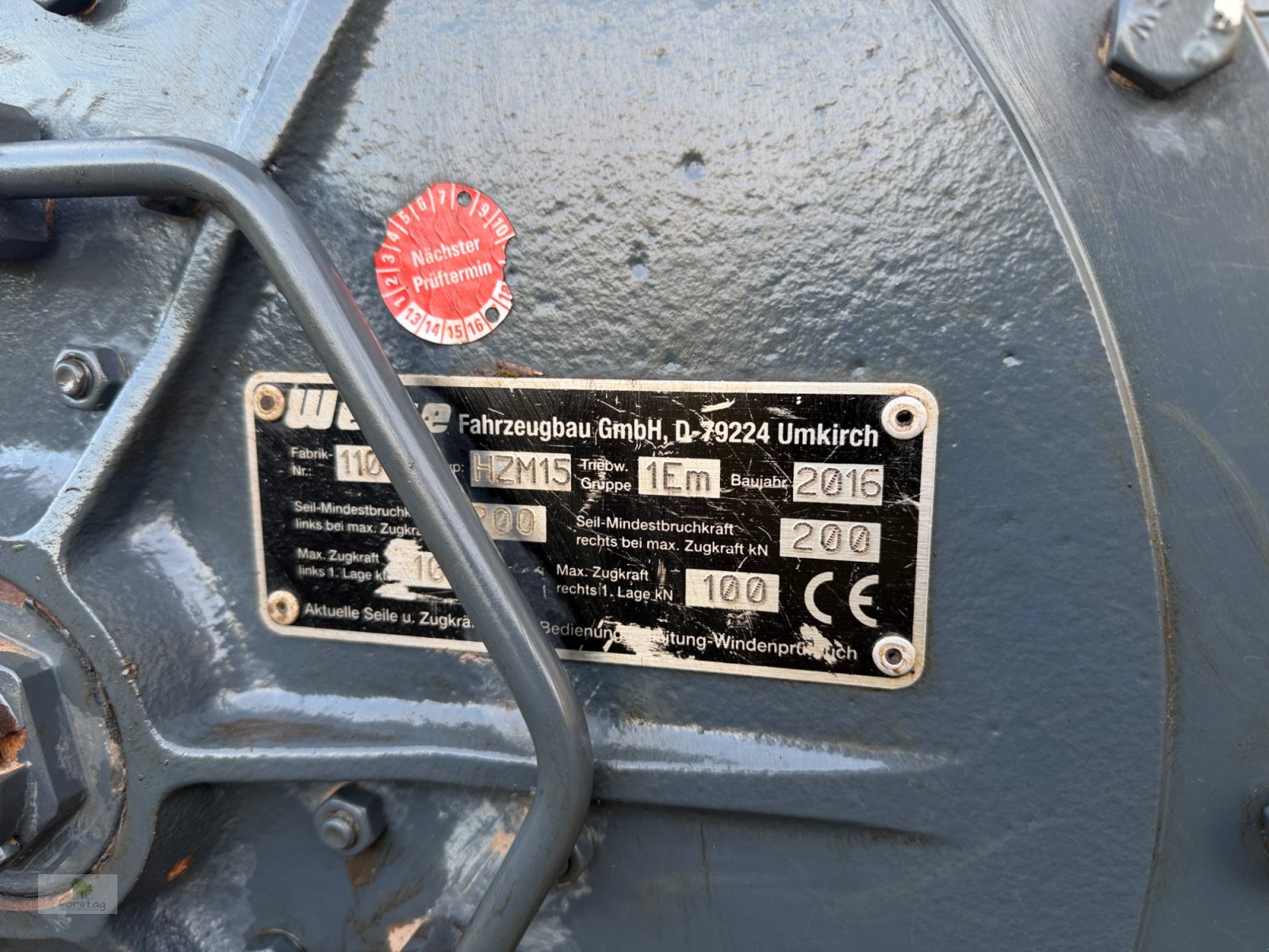 Forstschlepper Türe ait Welte W 130 Epsilon 110 Fahrfunk 1. Hand, Gebrauchtmaschine içinde March (resim 8)