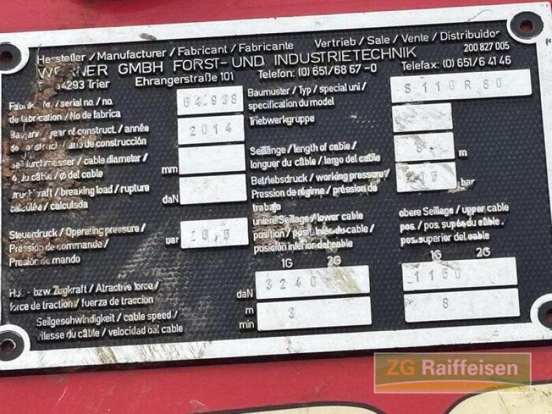 Forstschlepper typu Werner Werner WF Trac 2460, Gebrauchtmaschine v Steinach (Obrázek 9)