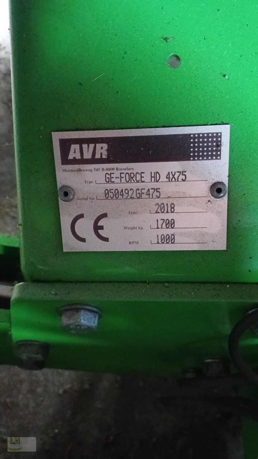 Fräse типа AVR GE-FORCE HD 4x75 Kartoffelfräse, Gebrauchtmaschine в Aresing (Фотография 4)