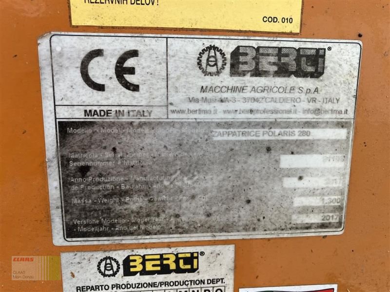 Fräse des Typs Berti POLARIS 280, Gebrauchtmaschine in Vohburg (Bild 15)