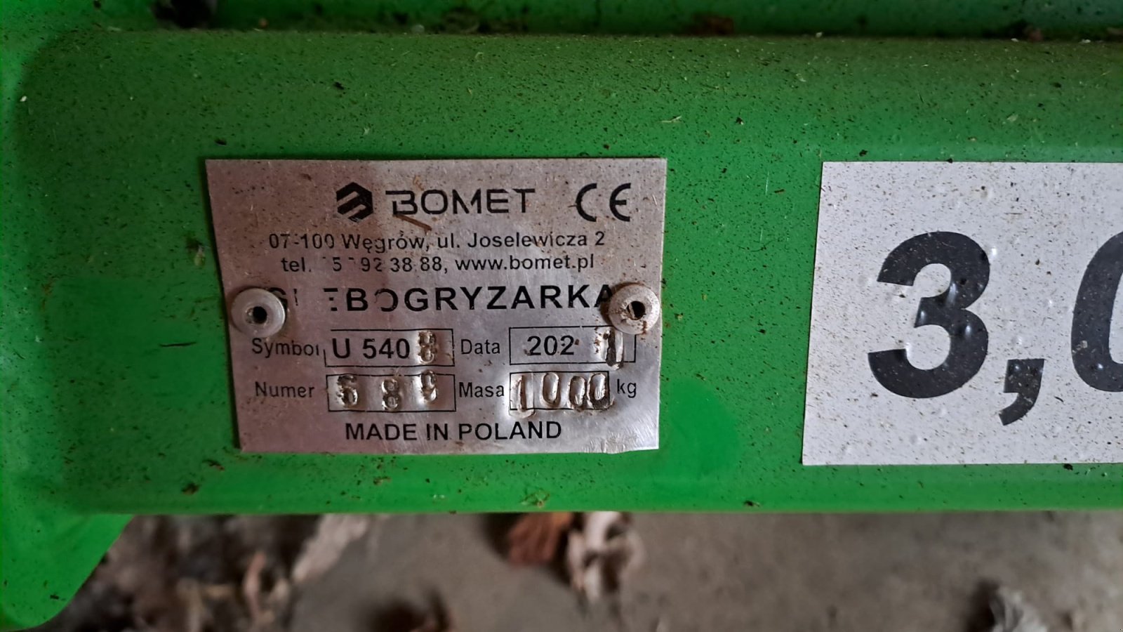 Fräse типа BOMET Ackerfräße, Gebrauchtmaschine в Fürstenzell (Фотография 1)