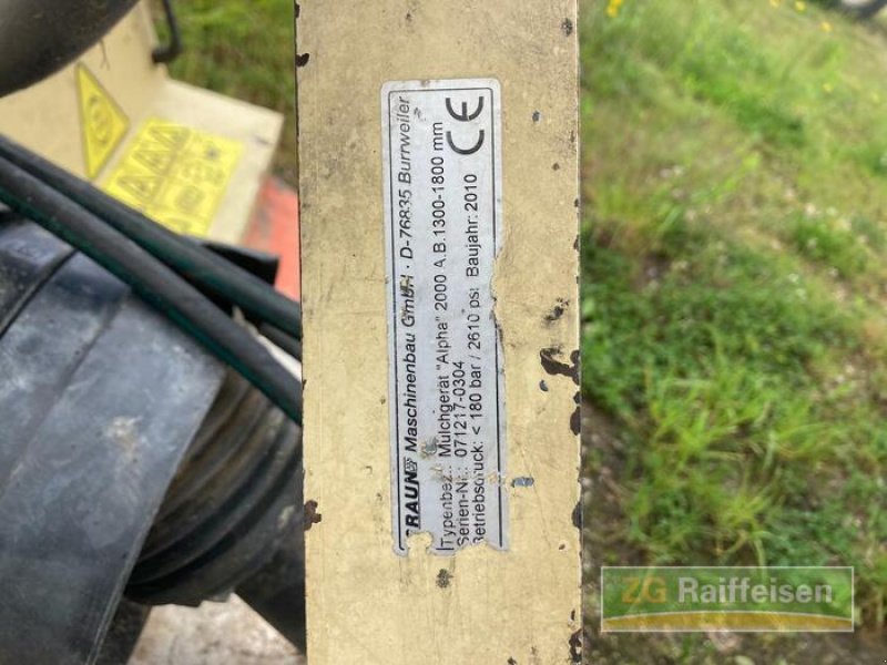 Fräse typu Braun Mulchgerät Alpha 2000, Gebrauchtmaschine w Weil am Rhein-Haltingen (Zdjęcie 4)