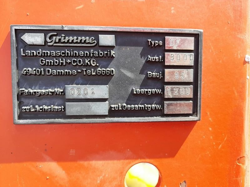Fräse des Typs Grimme DF 3000 Dammfräse, Gebrauchtmaschine in St. Marienkirchen (Bild 13)