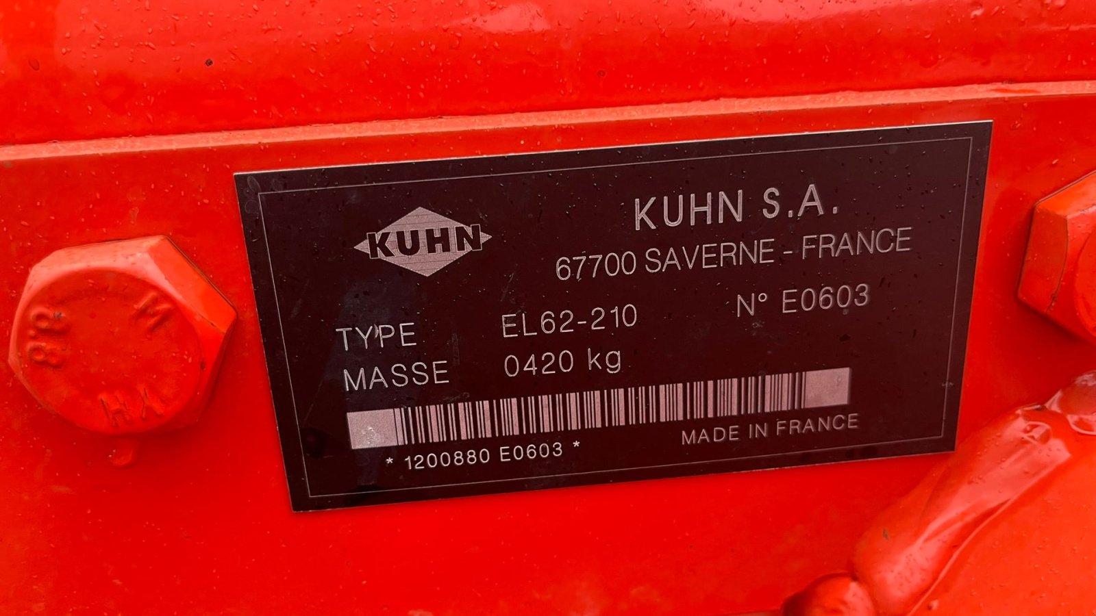 Fräse typu Kuhn EL 62 / 210 Med dybdehjul, Gebrauchtmaschine w Lintrup (Zdjęcie 5)