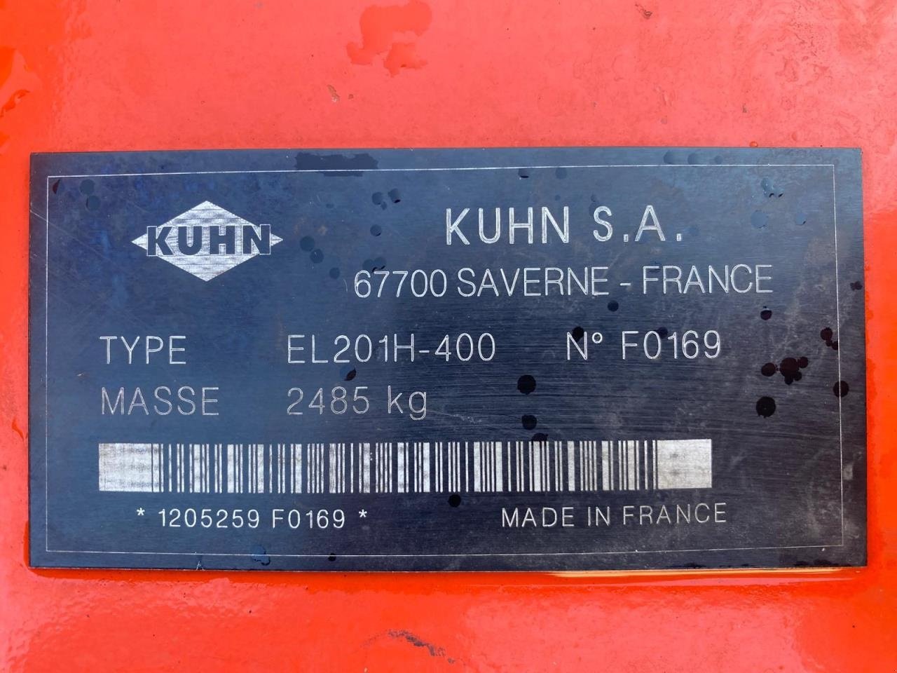 Fräse del tipo Kuhn EL201-400, Gebrauchtmaschine In Grindsted (Immagine 6)