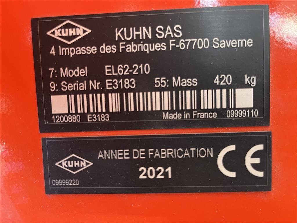 Fräse от тип Kuhn EL62-210 Sideforskydelig til højre (20 cm), Gebrauchtmaschine в Sakskøbing (Снимка 4)