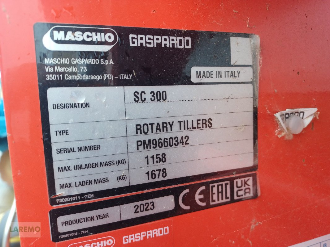 Fräse Türe ait Maschio SC 300, Gebrauchtmaschine içinde Langenwetzendorf (resim 10)